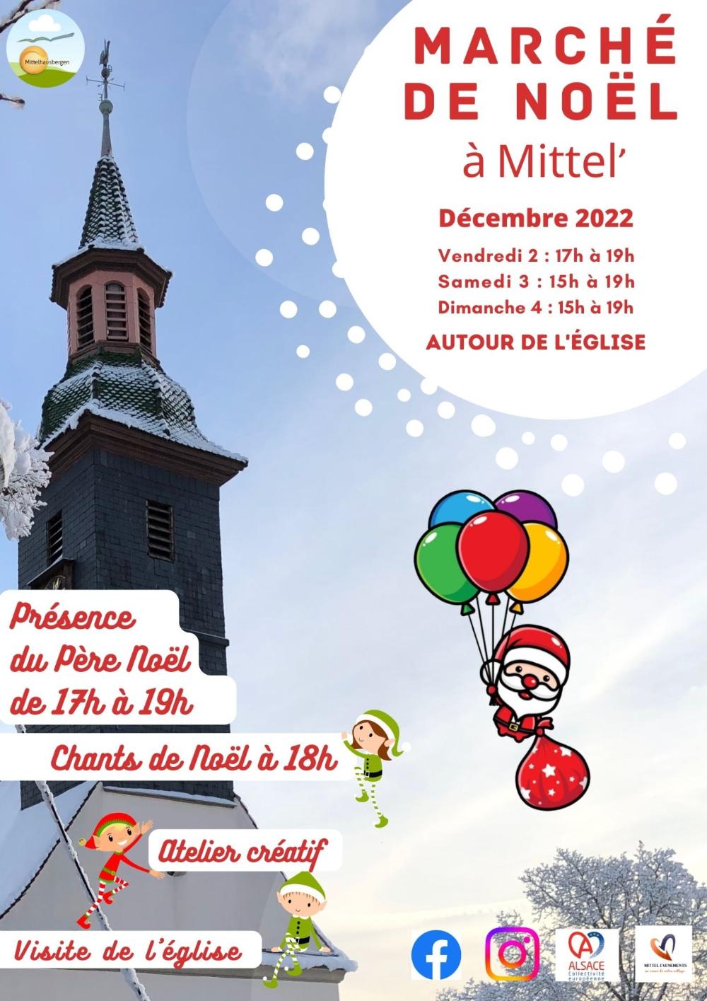 Le petit marché de Noël de Mittelhausbergen